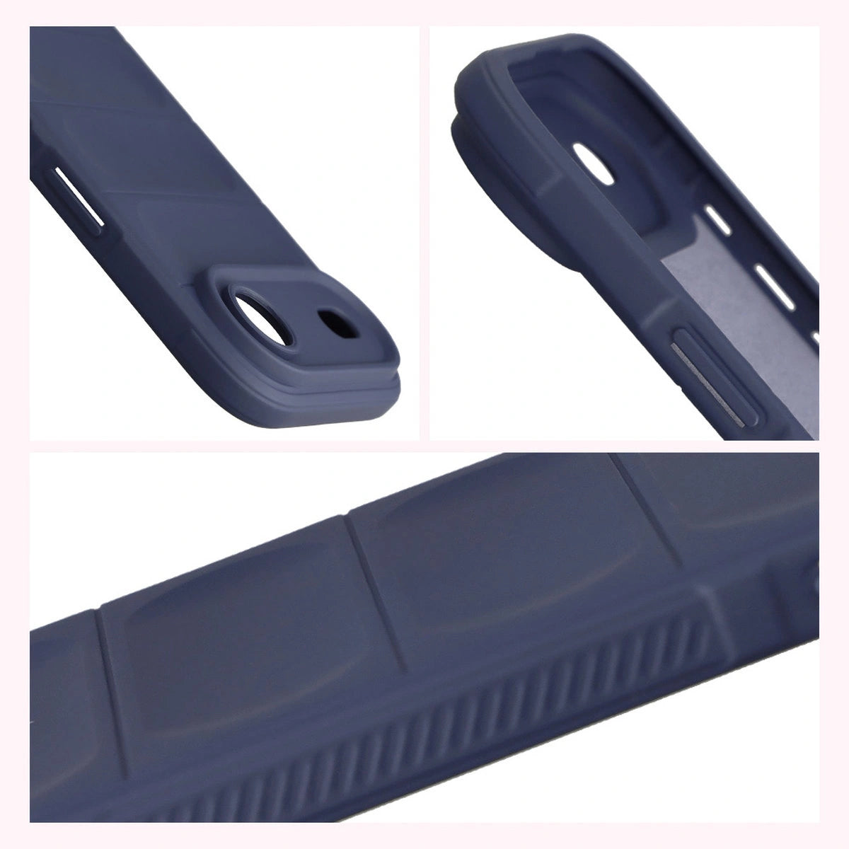 Robuste Handyhülle für iPhone Air, Bizon Case Tur, Dunkelblau