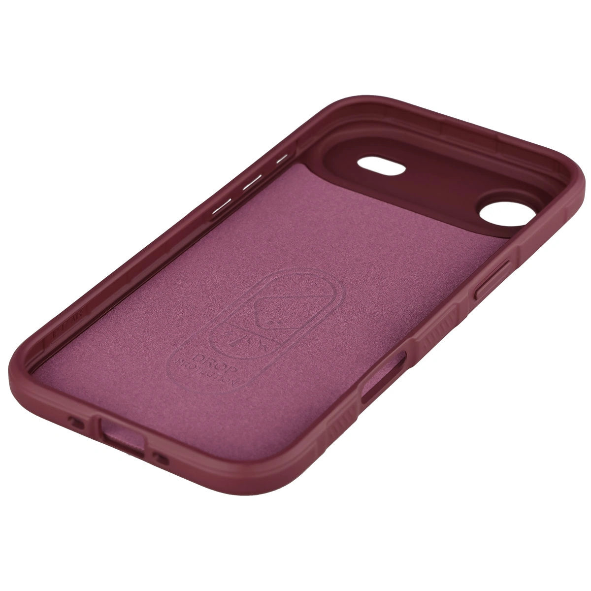Robuste Handyhülle für iPhone Air, Bizon Case Tur, Burgunderrot