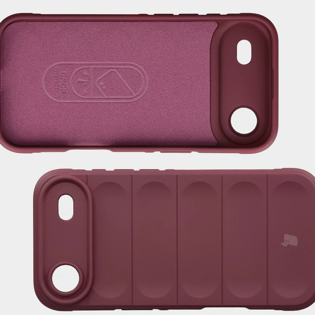 Robuste Handyhülle für iPhone Air, Bizon Case Tur, Burgunderrot