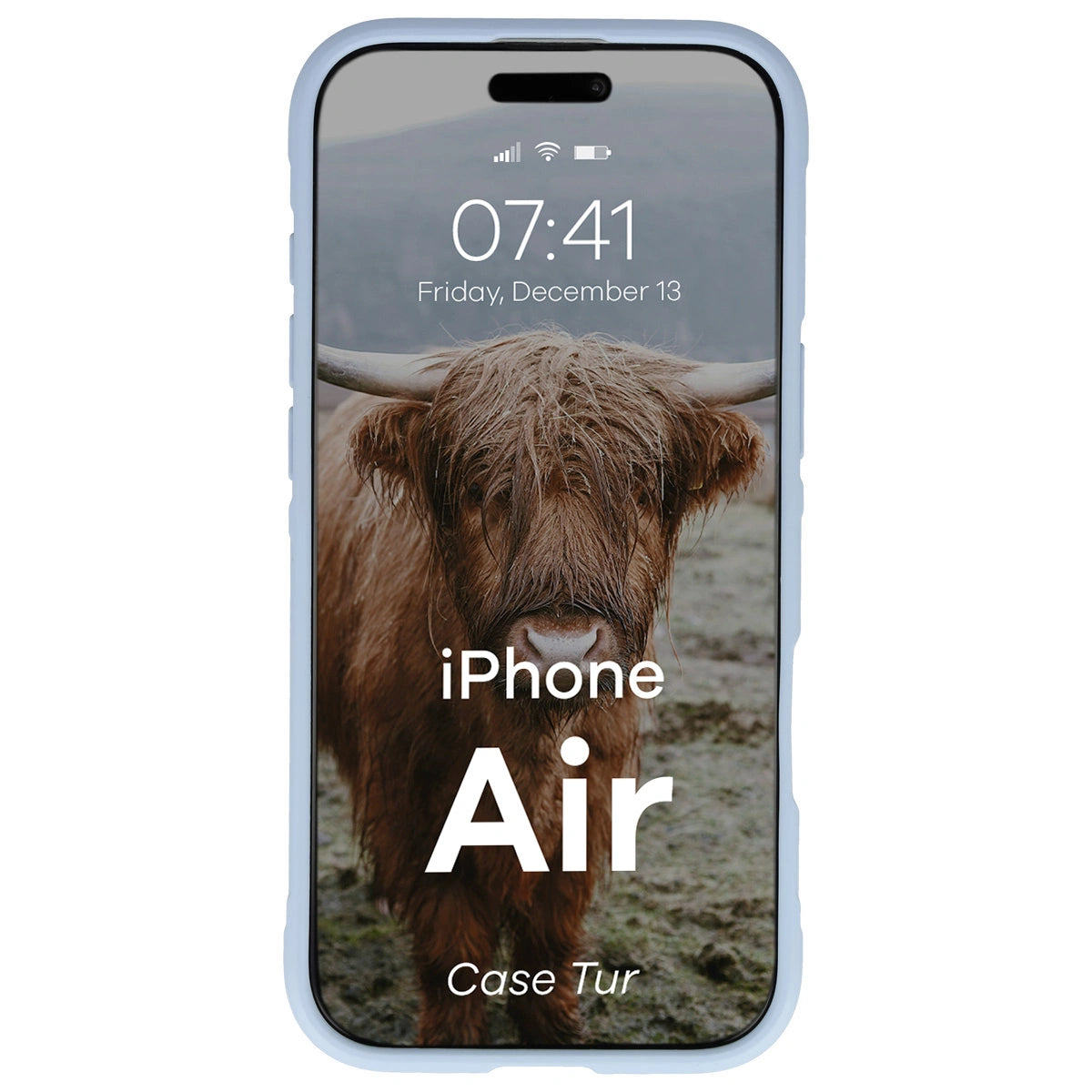 Robuste Handyhülle für iPhone Air, Bizon Case Tur, Hellblau