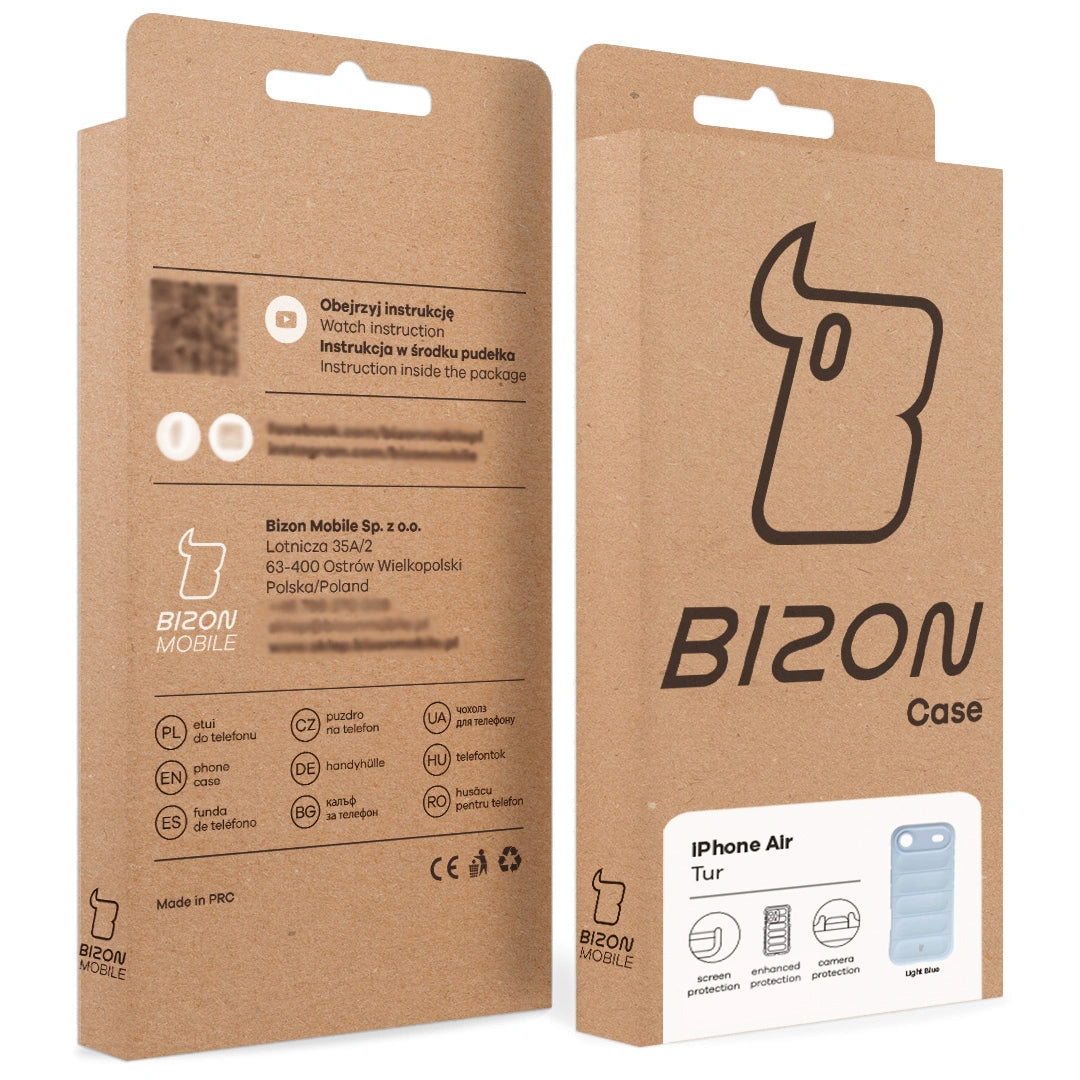 Robuste Handyhülle für iPhone Air, Bizon Case Tur, Hellblau