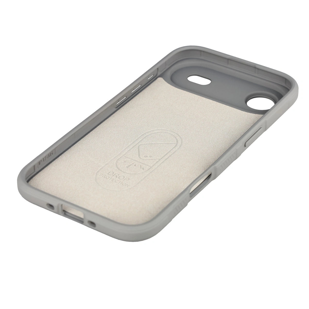 Robuste Handyhülle für iPhone Air, Bizon Case Tur, Hellgrau