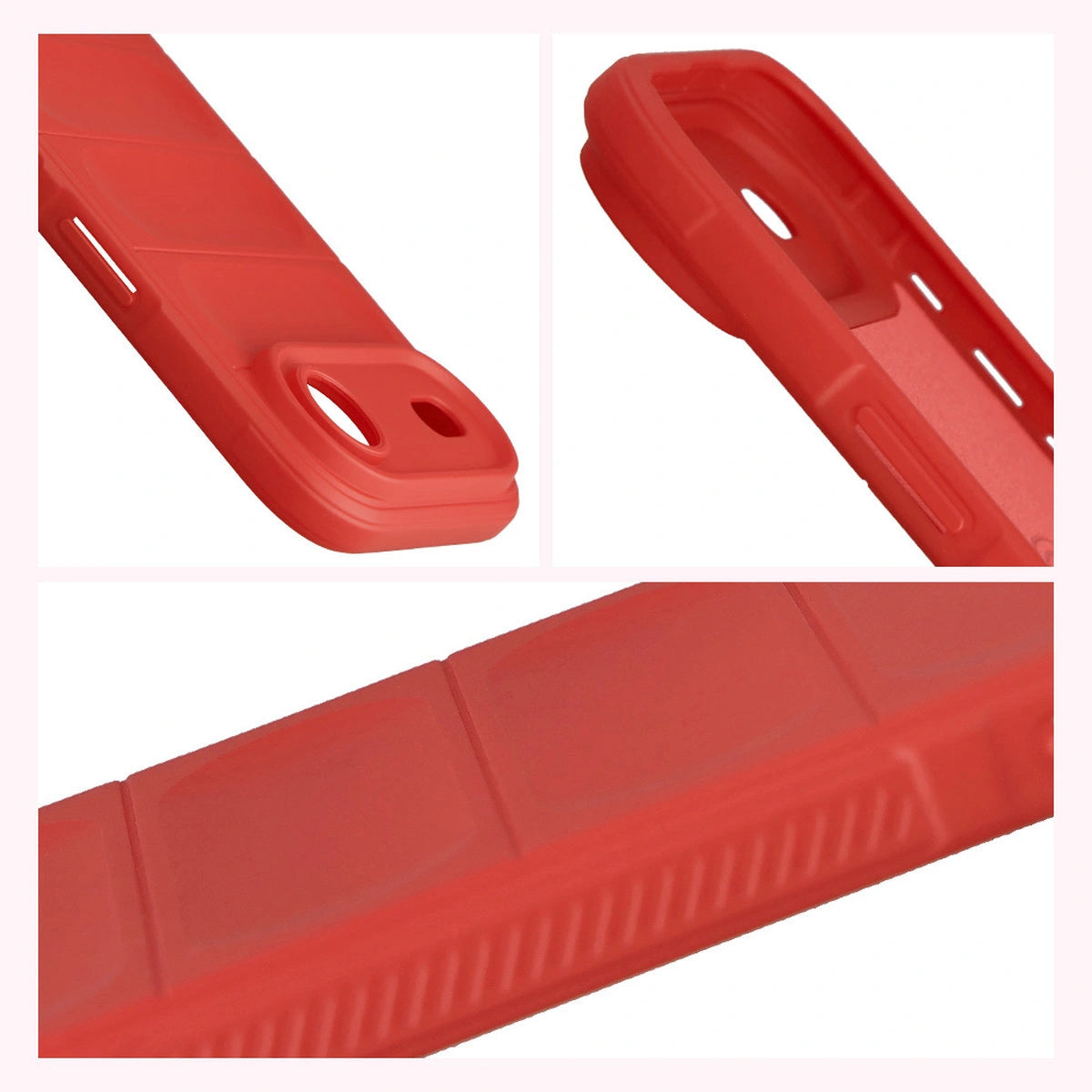 Robuste Handyhülle für iPhone Air, Bizon Case Tur, Rot