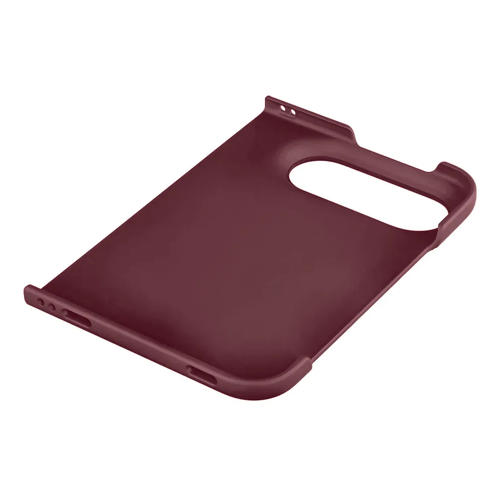 Robuste Handyhülle für iPhone Duo, Bizon Case Tur, Burgunderrot (4/8)