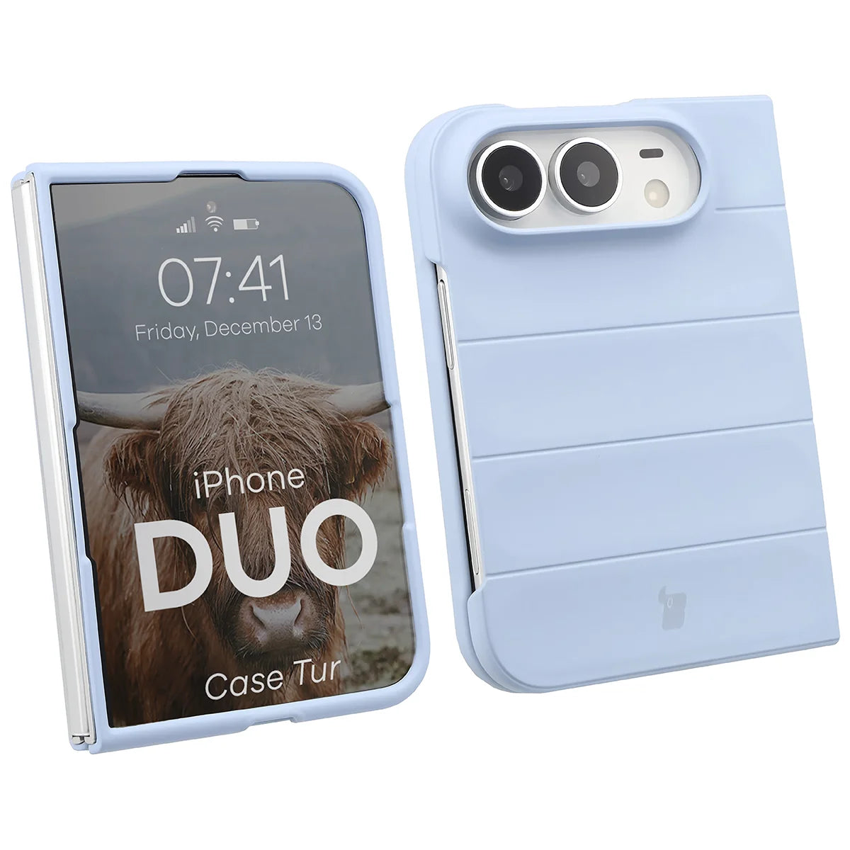 Robuste Handyhülle für iPhone Duo, Bizon Case Tur, Hellblau (1/8)