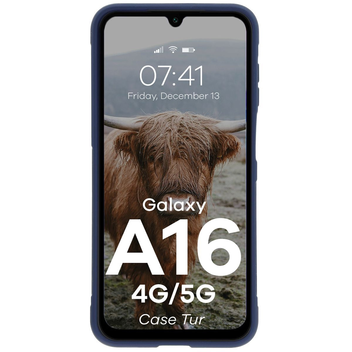 Robuste Handyhülle für Galaxy A16 4G/5G, Bizon Case Tur, Dunkelblau