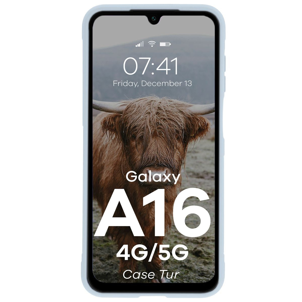 Robuste Handyhülle für Galaxy A16 4G/5G, Bizon Case Tur, Hellblau