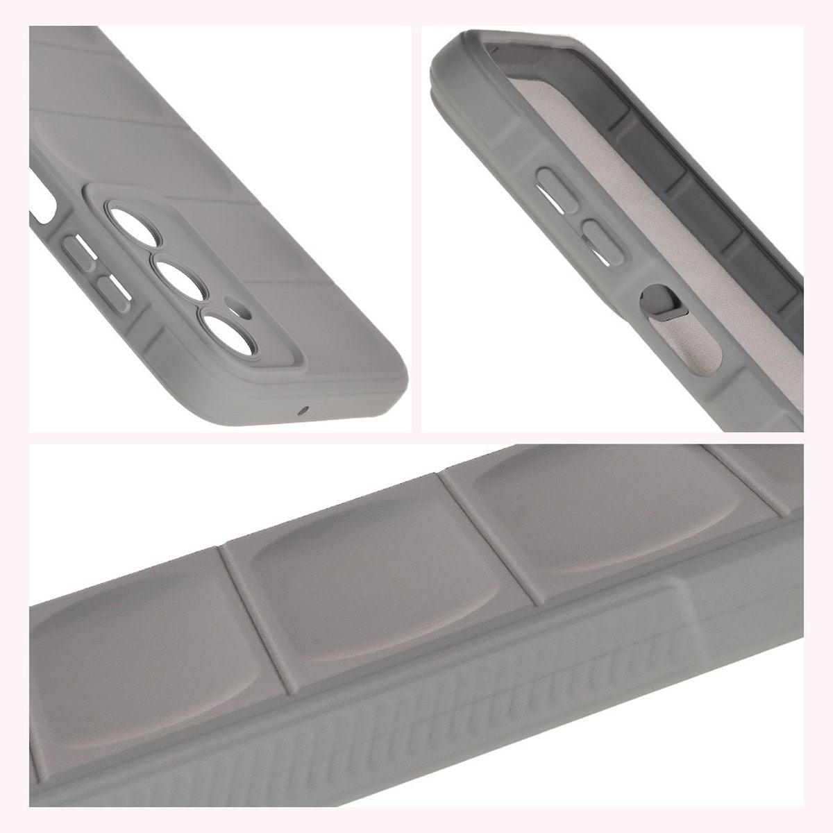 Robuste Handyhülle für Galaxy A16 4G/5G, Bizon Case Tur, Hellgrau