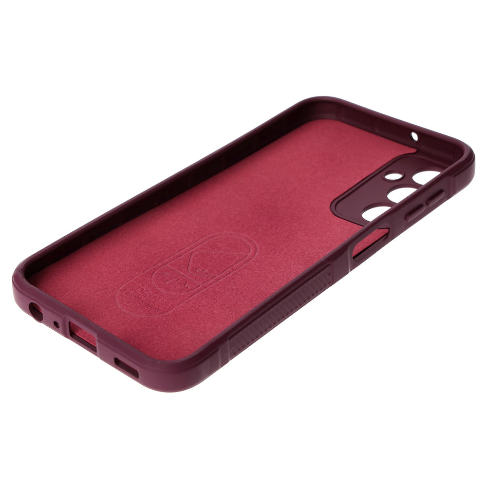 Robuste Handyhülle für Galaxy A24 4G, Bizon Case Tur, Burgunderrot