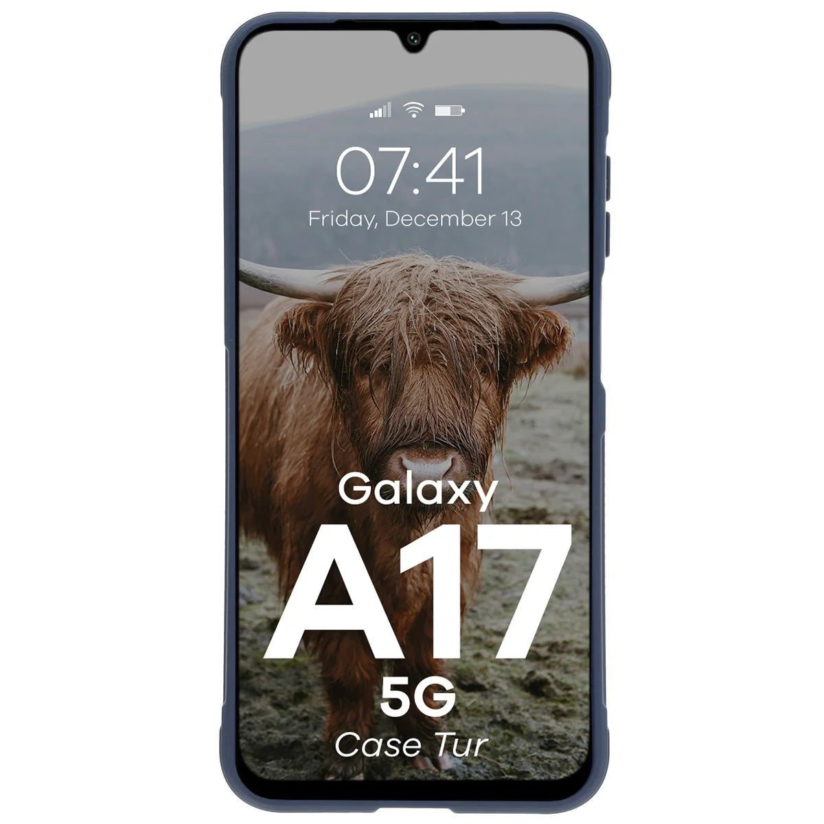 Robuste Handyhülle für Galaxy A17 5G, Bizon Case Tur, Dunkelblau