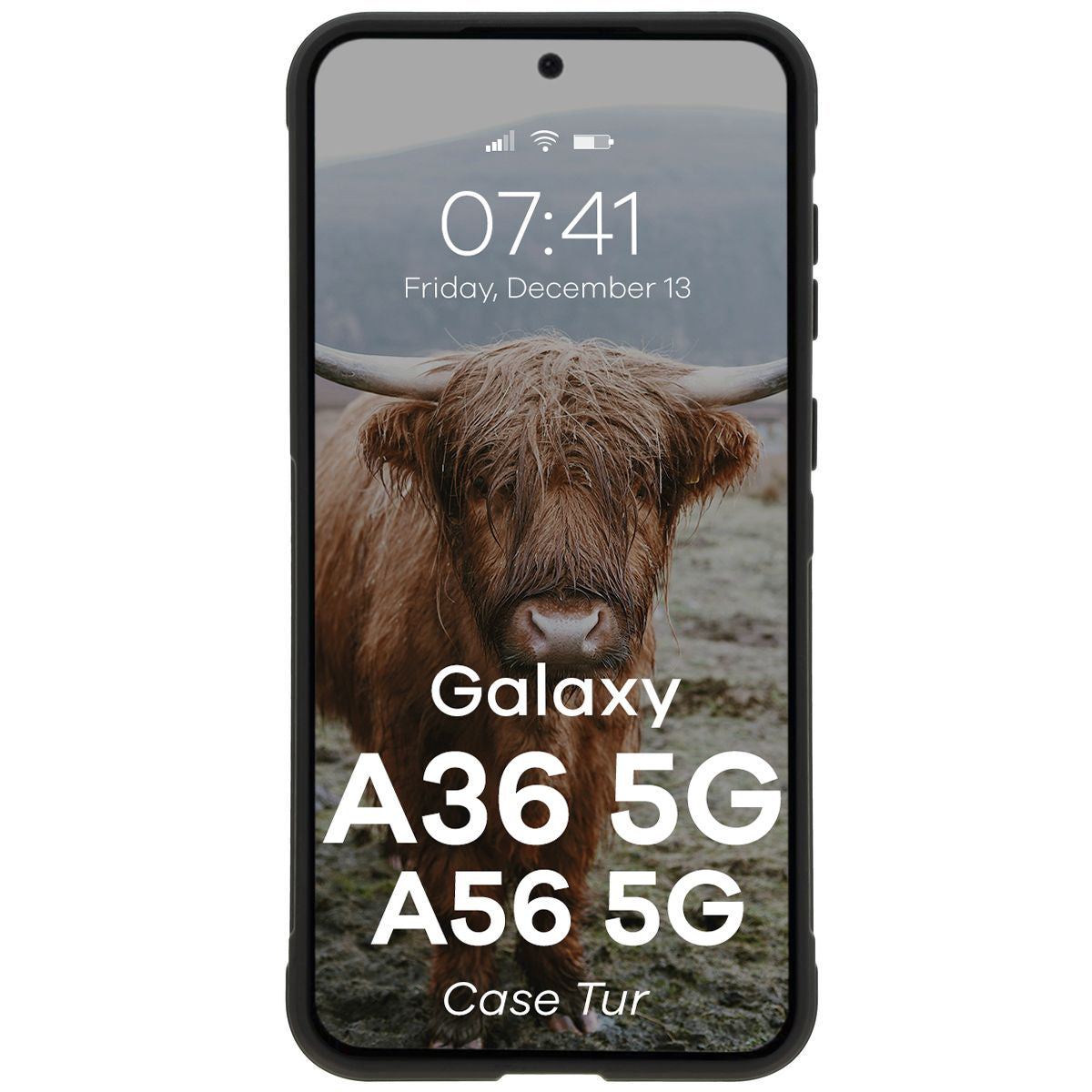Robuste Handyhülle für Galaxy A36 5G / Galaxy A56 5G, Bizon Case Tur, Schwarz
