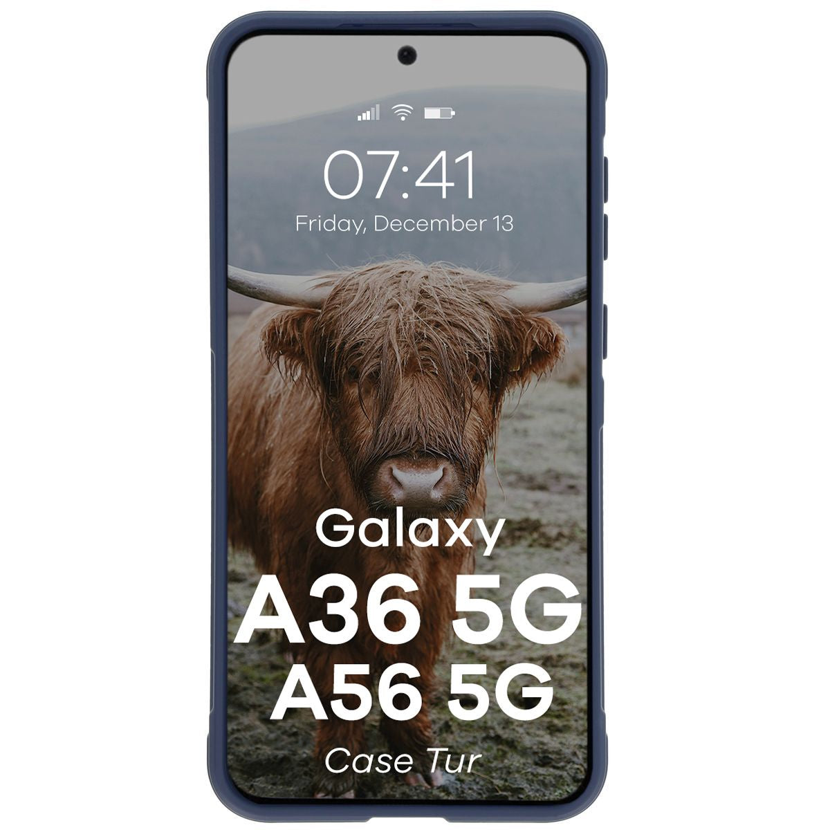 Robuste Handyhülle für Galaxy A36 5G / Galaxy A56 5G, Bizon Case Tur, Dunkelblau