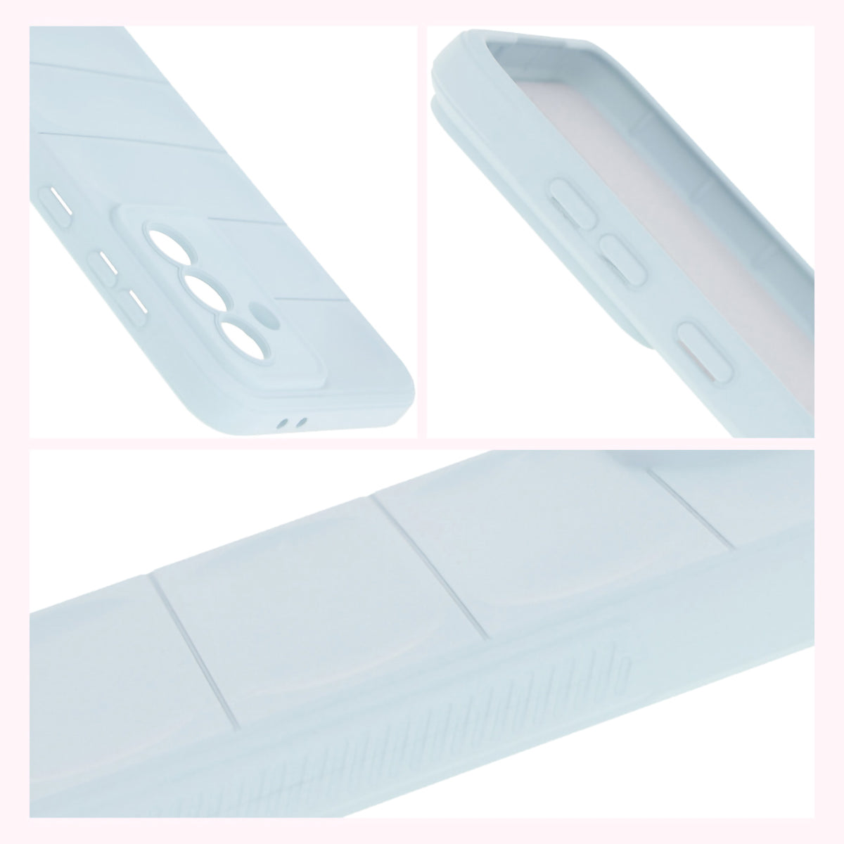 Robuste Handyhülle für Galaxy A36 5G / Galaxy A56 5G, Bizon Case Tur, Hellblau