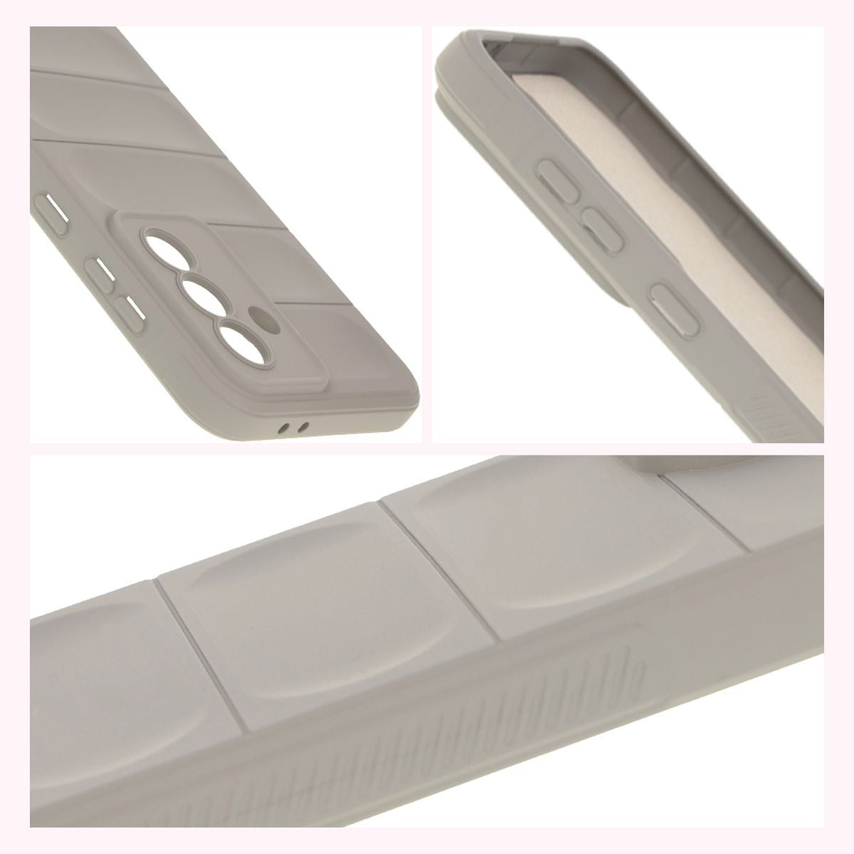 Robuste Handyhülle für Galaxy A36 5G / Galaxy A56 5G, Bizon Case Tur, Hellgrau