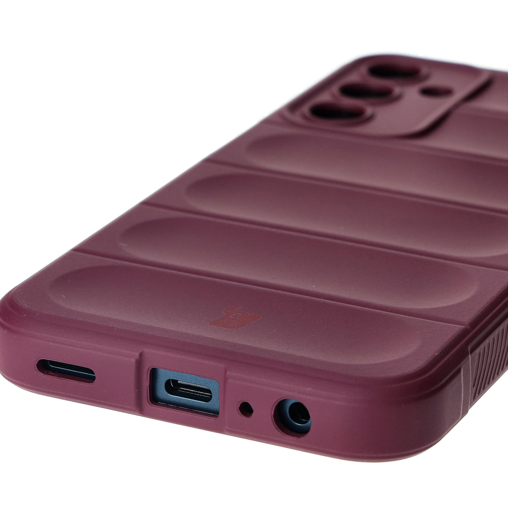 Robuste Schutzhülle für Galaxy M15 5G, Bizon Case Tur, Burgunderrot