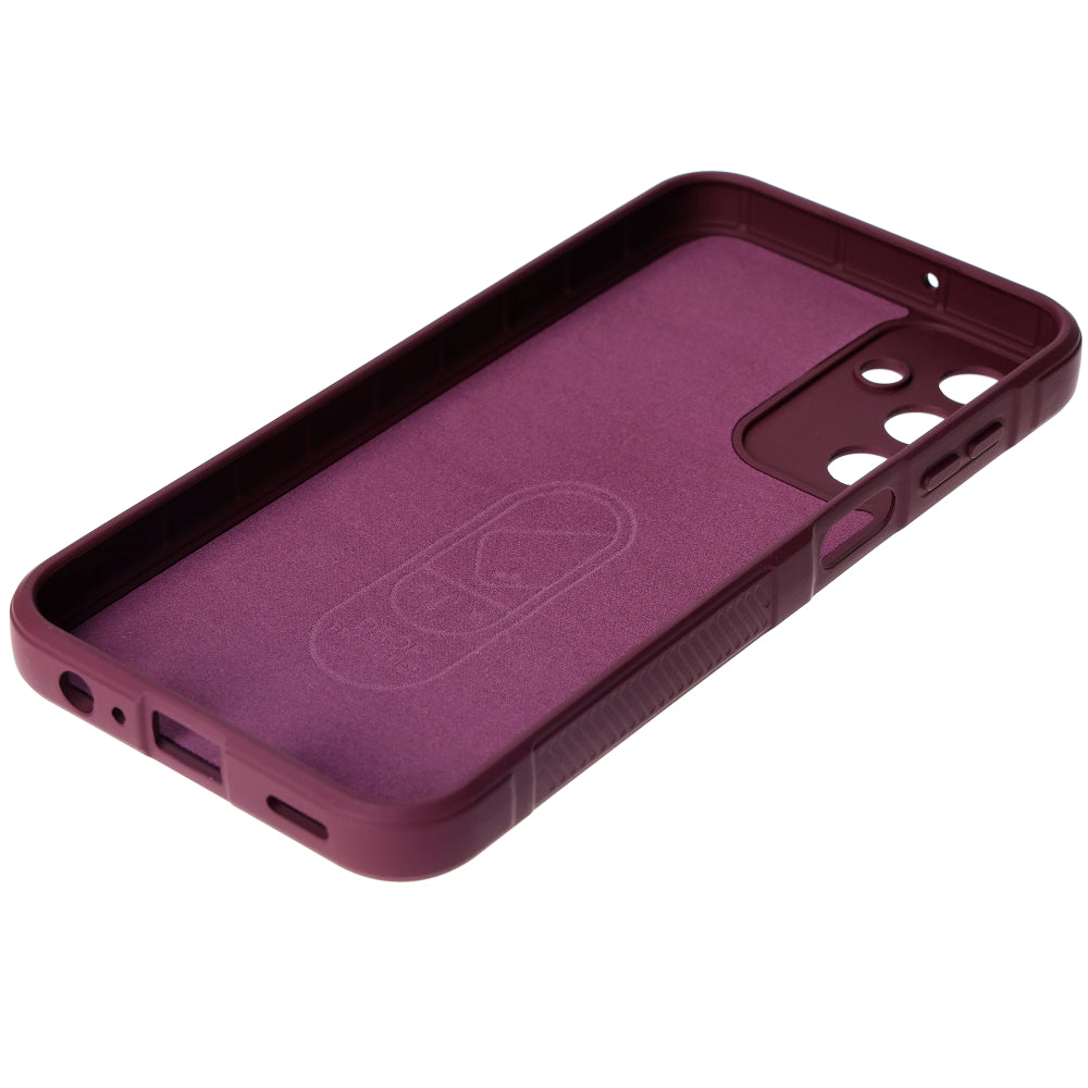 Robuste Schutzhülle für Galaxy M15 5G, Bizon Case Tur, Burgunderrot