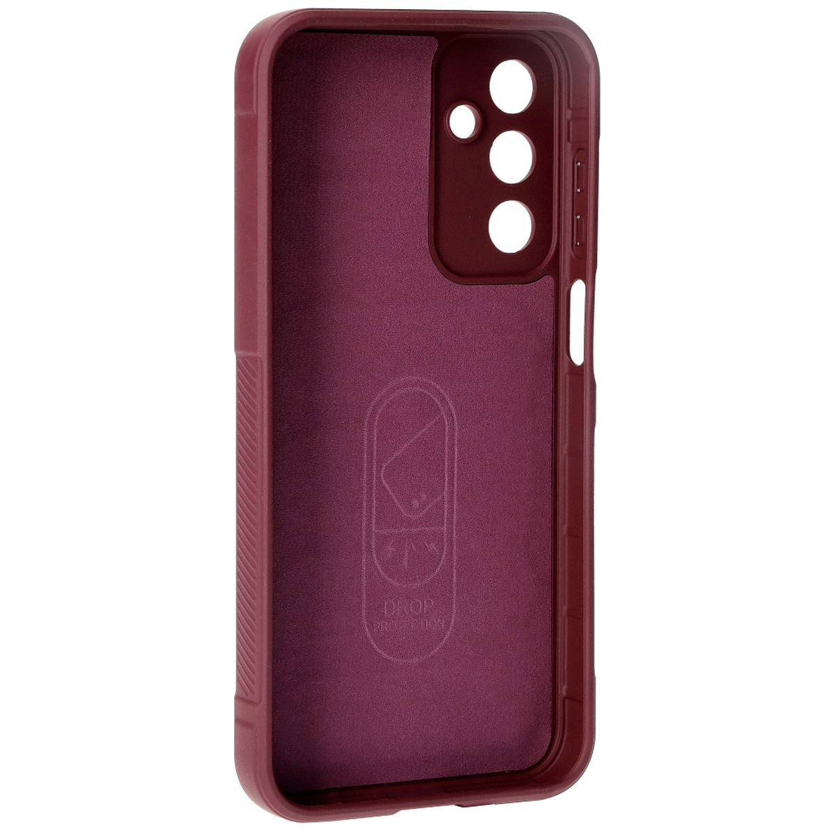 Robuste Schutzhülle für Galaxy M15 5G, Bizon Case Tur, Burgunderrot
