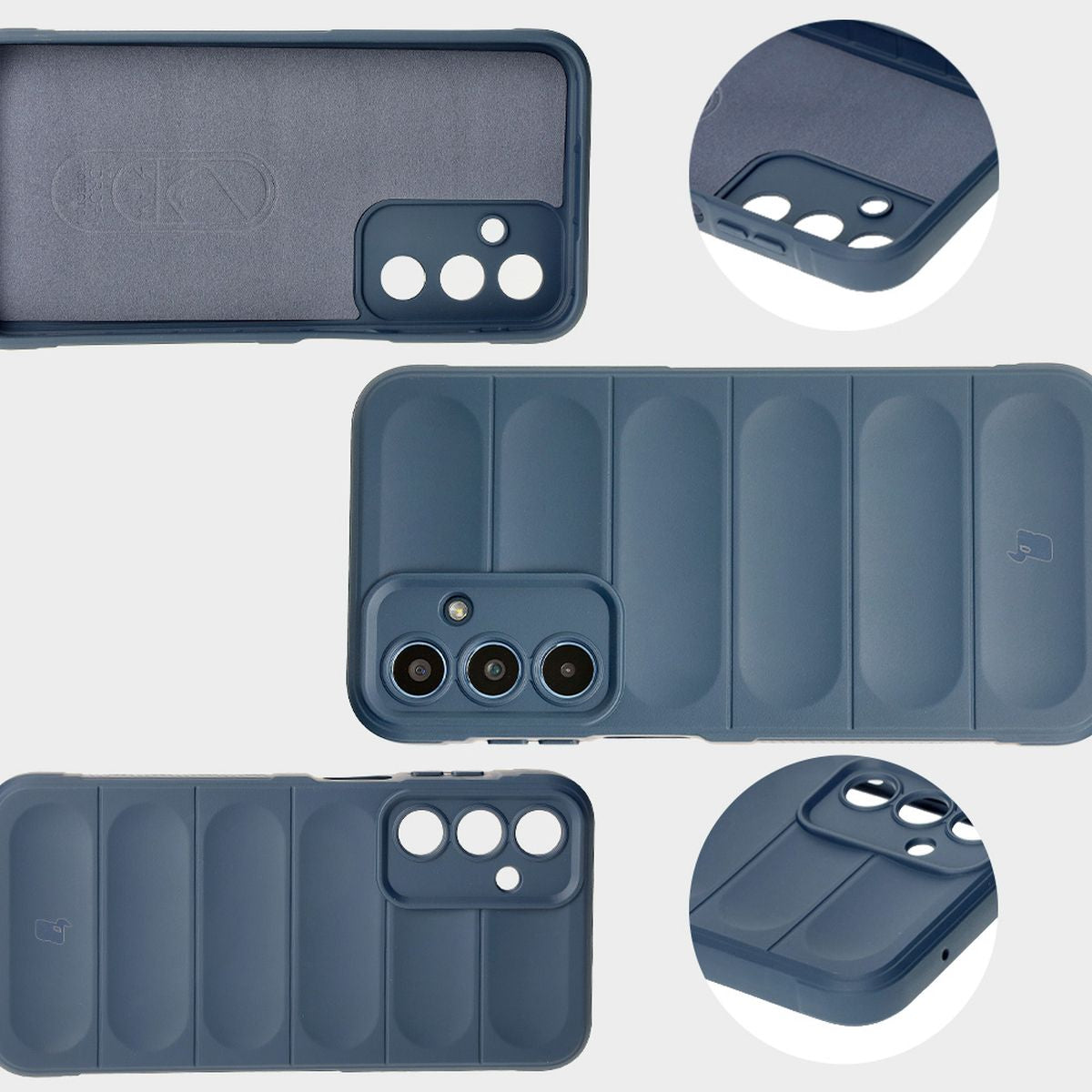 Robuste Handyhülle für Galaxy M35 5G, Bizon Case Tur, Dunkelblau