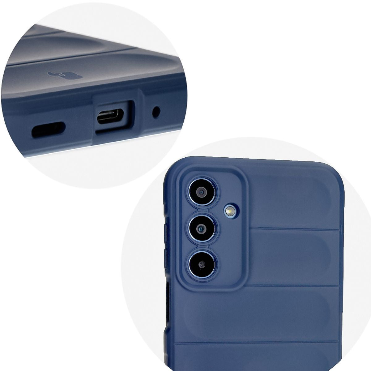 Robuste Handyhülle für Galaxy M35 5G, Bizon Case Tur, Dunkelblau
