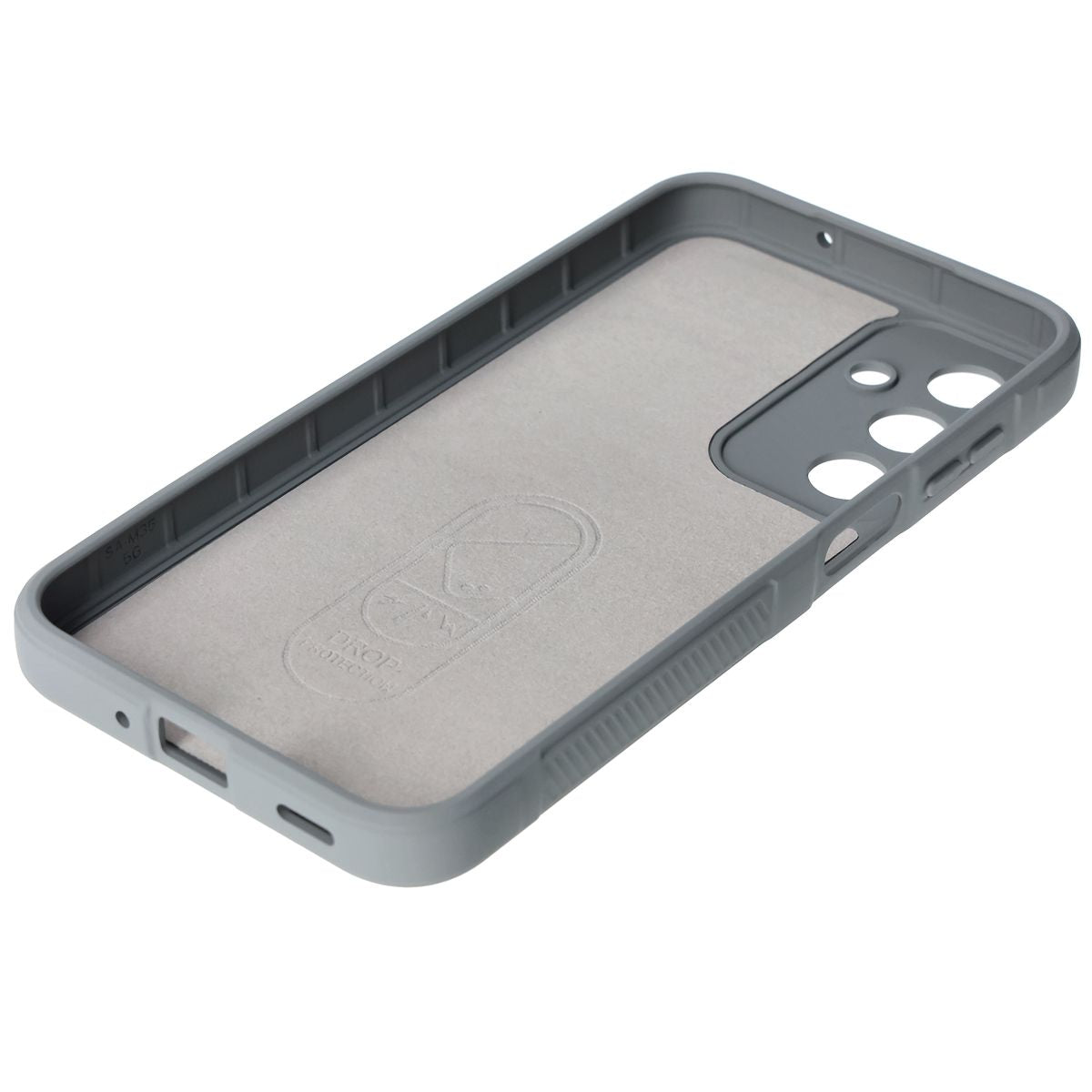 Robuste Handyhülle für Galaxy M35 5G, Bizon Case Tur, Hellgrau