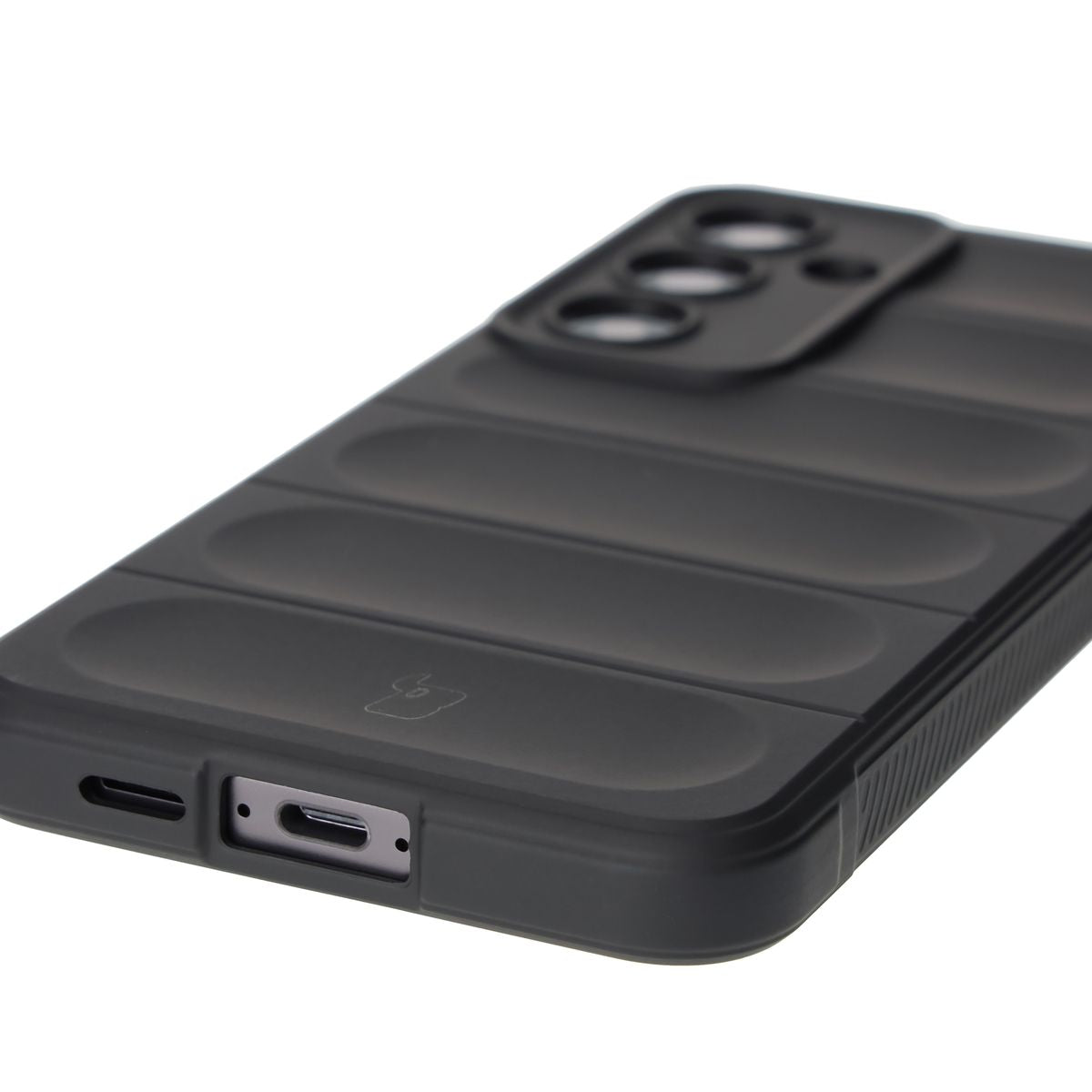 Robuste Handyhülle für Galaxy S24 FE, Bizon Case Tur, Schwarz