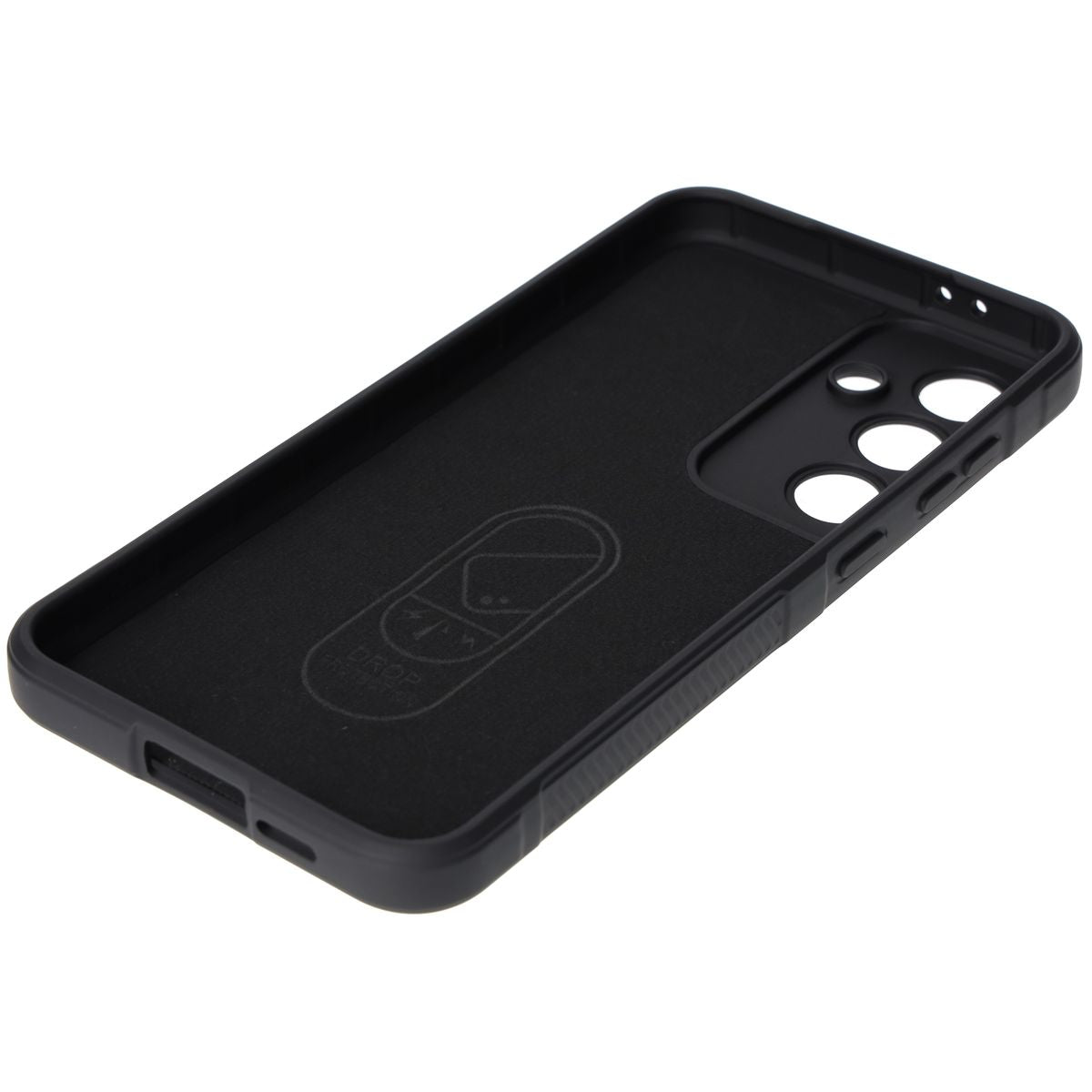 Robuste Handyhülle für Galaxy S24 FE, Bizon Case Tur, Schwarz