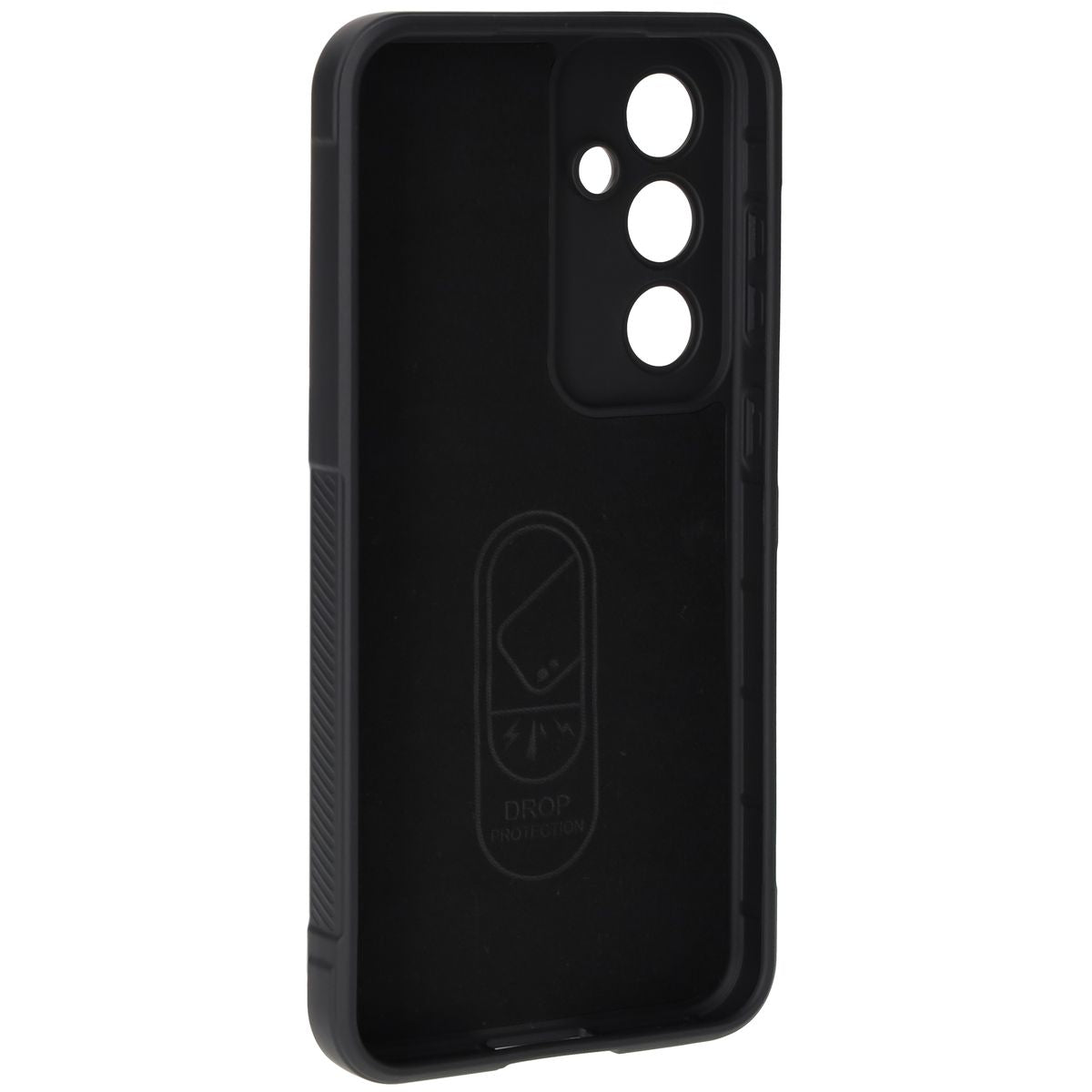 Robuste Handyhülle für Galaxy S24 FE, Bizon Case Tur, Schwarz