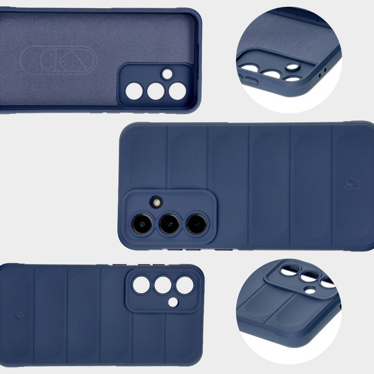 Robuste Handyhülle für Galaxy S24 FE, Bizon Case Tur, Dunkelblau
