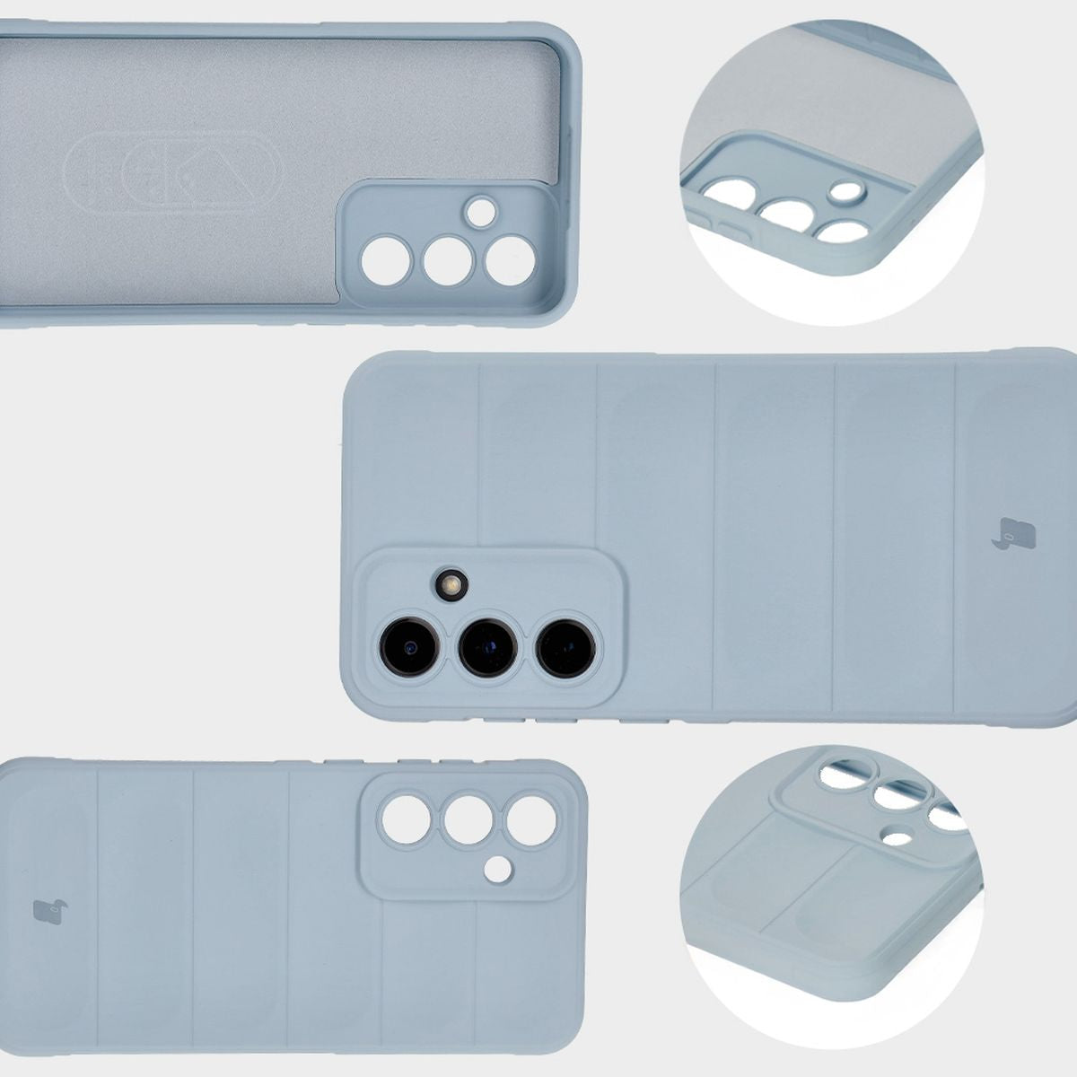 Robuste Handyhülle für Galaxy S24 FE, Bizon Case Tur, Hellblau