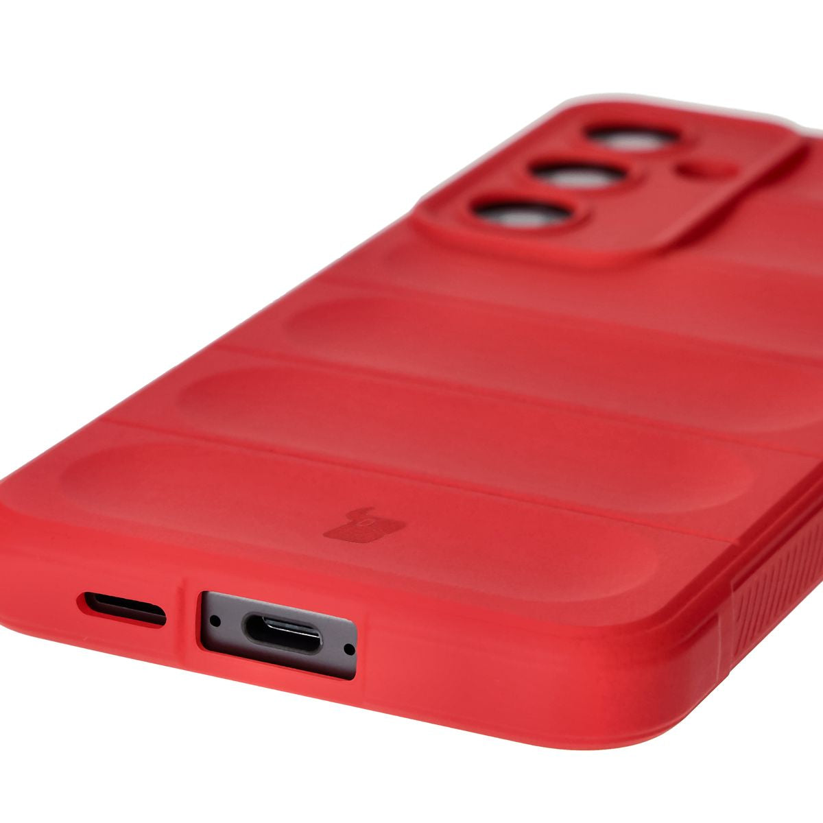 Robuste Handyhülle für Galaxy S24 FE, Bizon Case Tur, Rot
