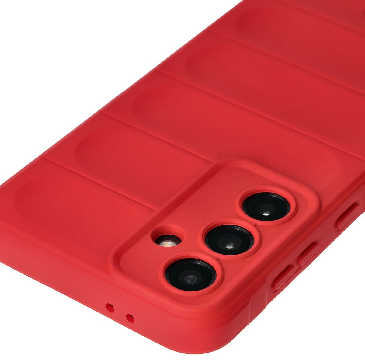 Robuste Handyhülle für Galaxy S24 FE, Bizon Case Tur, Rot