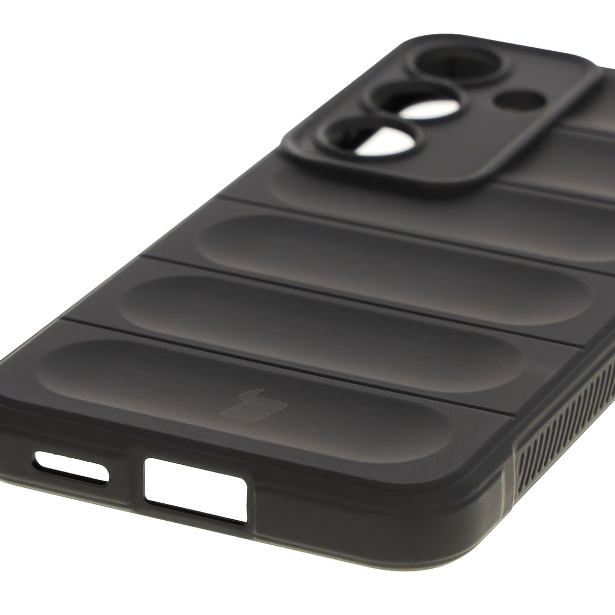 Robuste Handyhülle für Galaxy S25, Bizon Case Tur, Schwarz
