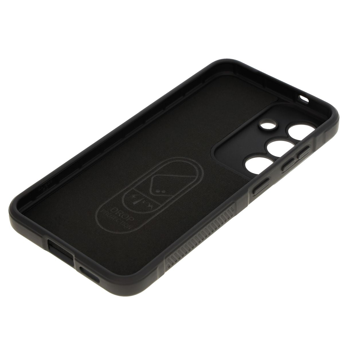Robuste Handyhülle für Galaxy S25, Bizon Case Tur, Schwarz