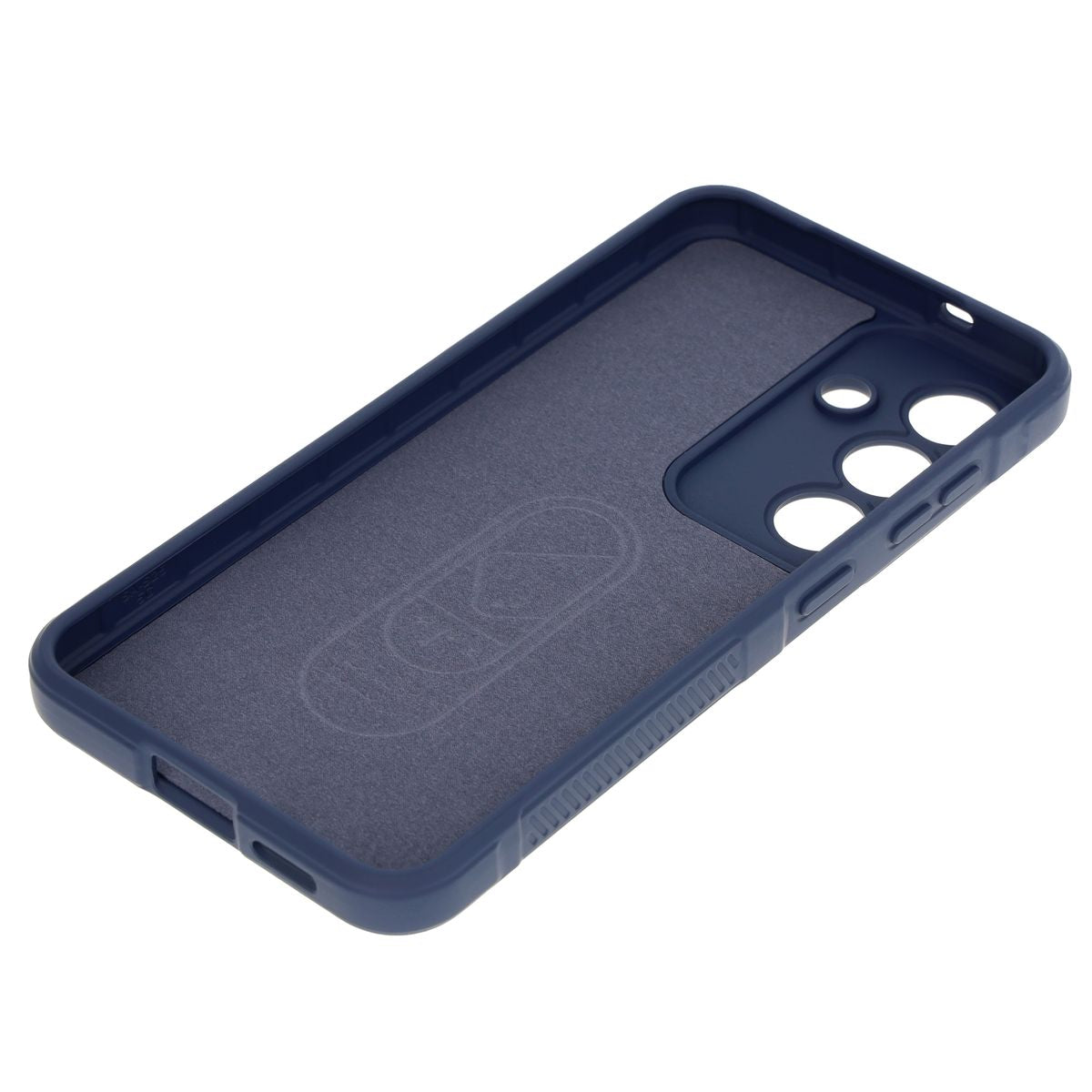 Robuste Handyhülle für Galaxy S25, Bizon Case Tur, Dunkelblau