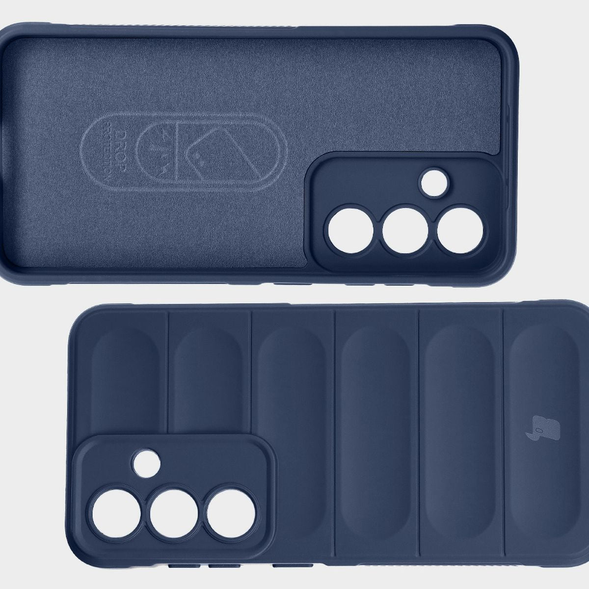 Robuste Handyhülle für Galaxy S25, Bizon Case Tur, Dunkelblau