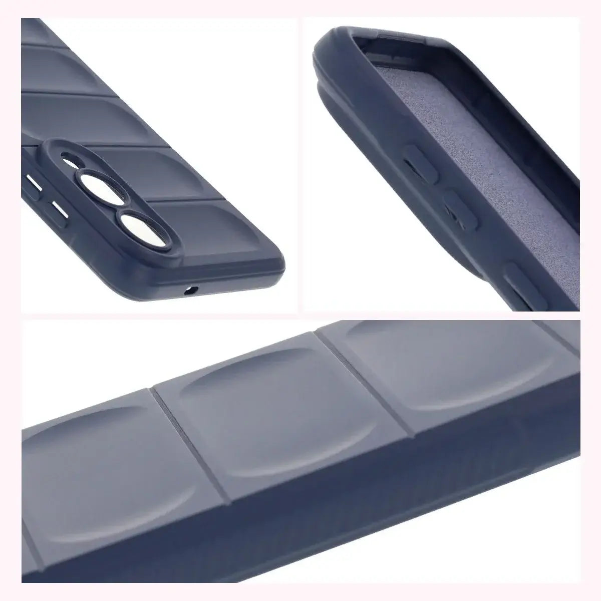Robuste Handyhülle für Galaxy S25 Edge, Bizon Case Tur, Dunkelblau