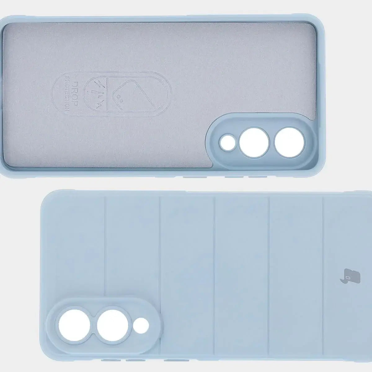 Robuste Handyhülle für Galaxy S25 Edge, Bizon Case Tur, Hellblau