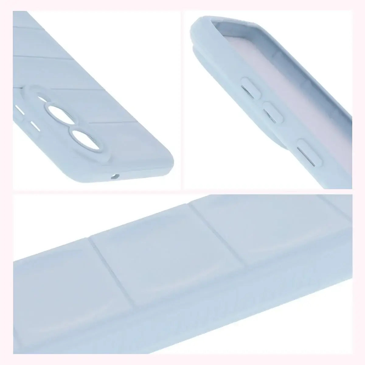 Robuste Handyhülle für Galaxy S25 Edge, Bizon Case Tur, Hellblau