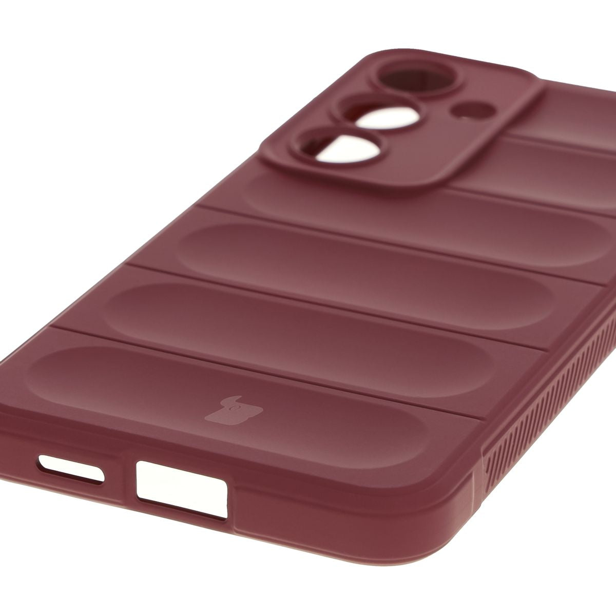 Robuste Handyhülle für Galaxy S25 Plus, Bizon Case Tur, Burgunderrot