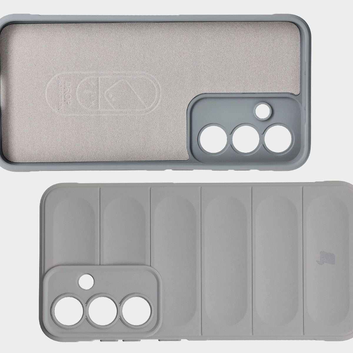 Robuste Handyhülle für Galaxy S25 Plus, Bizon Case Tur, Hellgrau