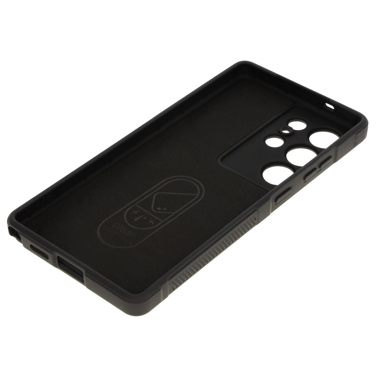 Robuste Handyhülle für Galaxy S25 Ultra, Bizon Case Tur, Schwarz