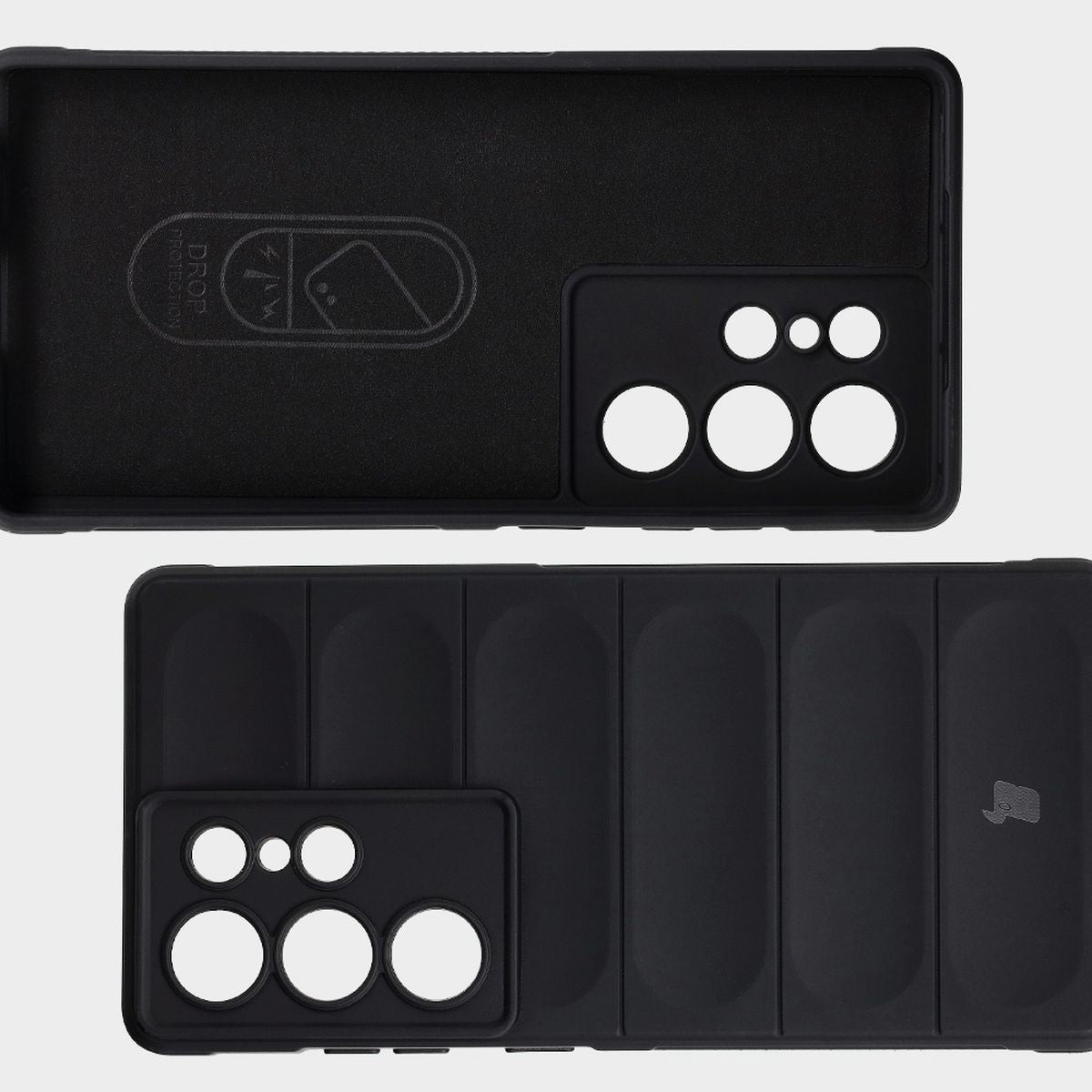 Robuste Handyhülle für Galaxy S25 Ultra, Bizon Case Tur, Schwarz