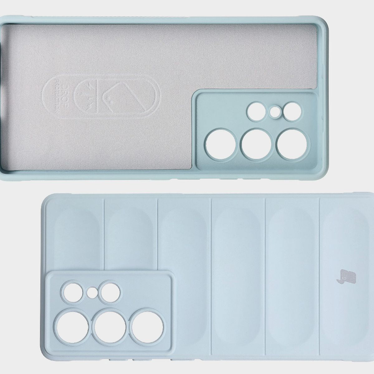 Robuste Handyhülle für Galaxy S25 Ultra, Bizon Case Tur, Hellblau