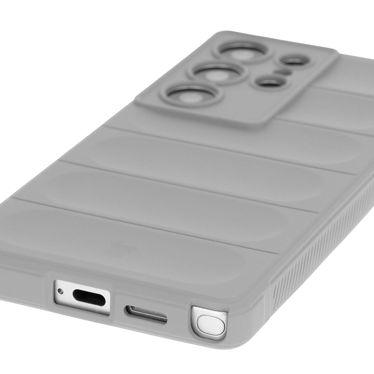 Robuste Handyhülle für Galaxy S25 Ultra, Bizon Case Tur, Hellgrau