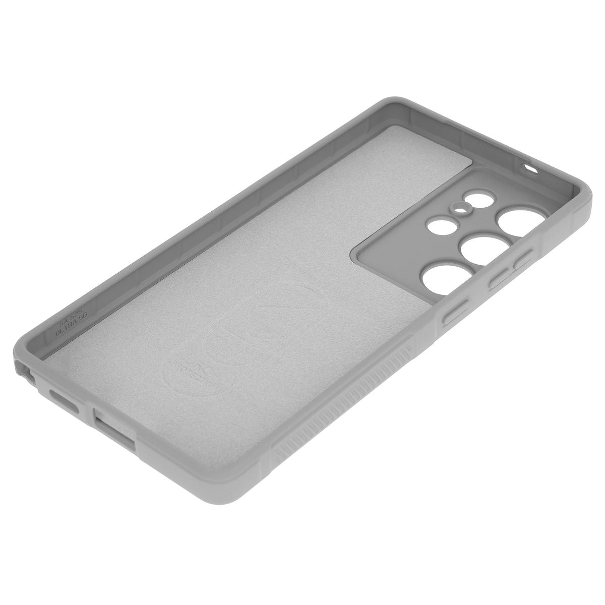 Robuste Handyhülle für Galaxy S25 Ultra, Bizon Case Tur, Hellgrau