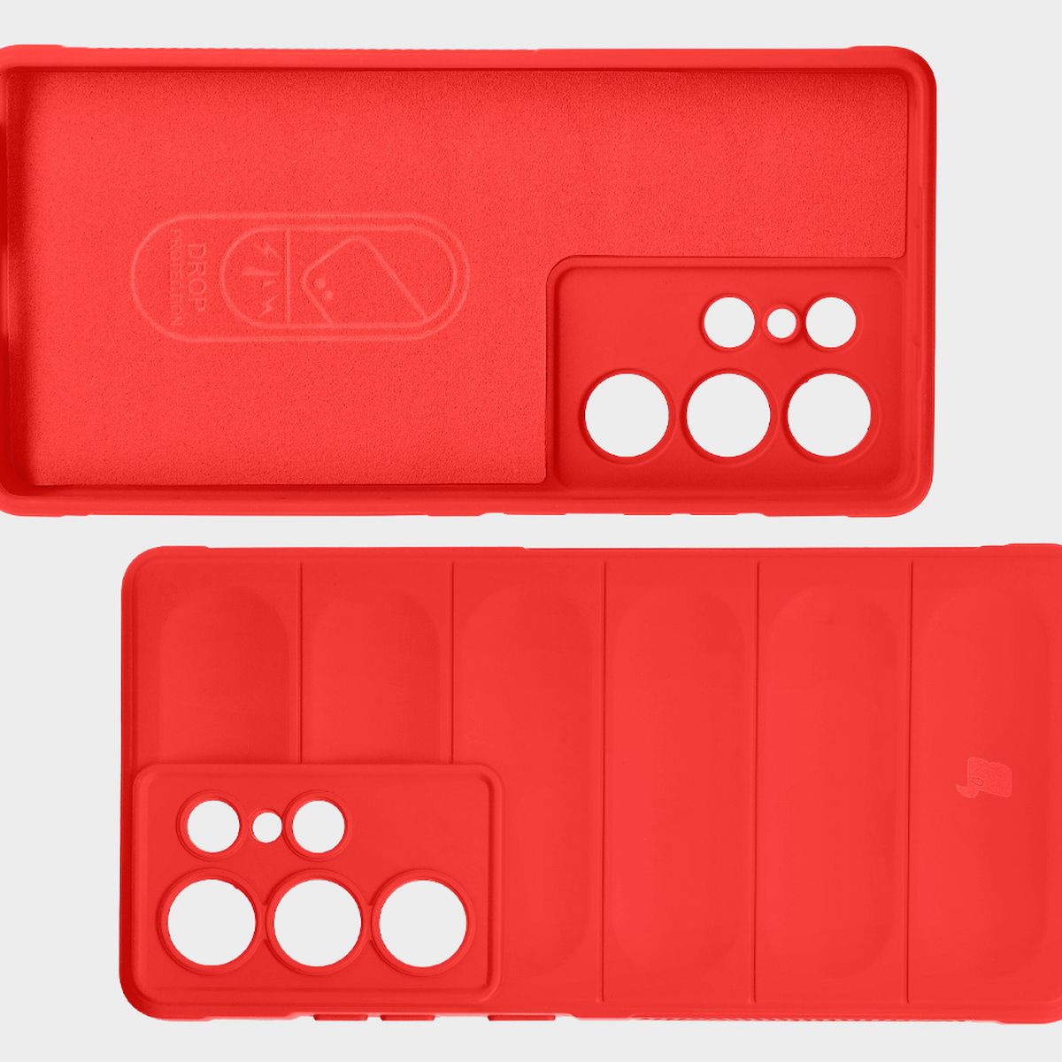 Robuste Handyhülle für Galaxy S25 Ultra, Bizon Case Tur, Rot