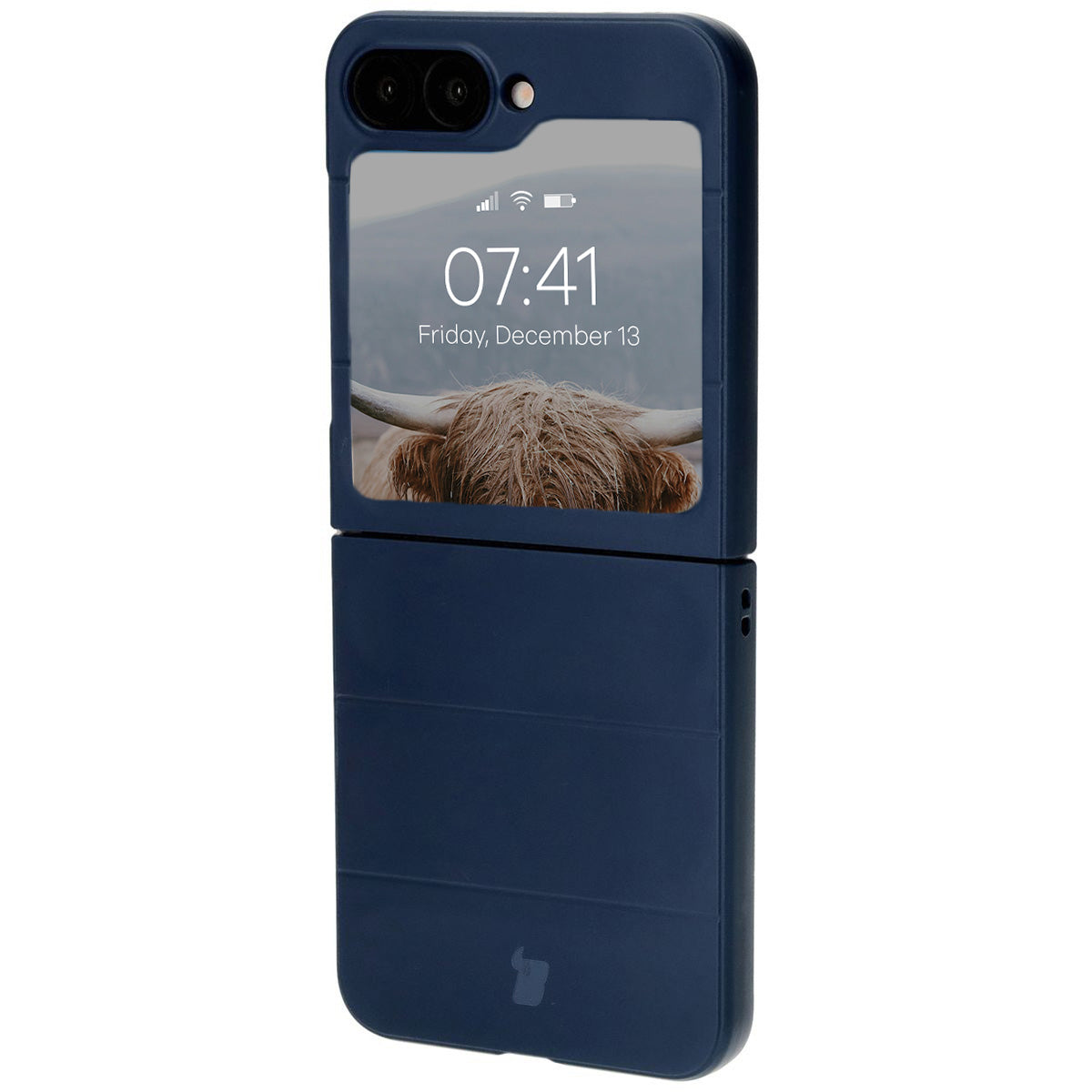 Robuste Handyhülle für Galaxy Z Flip7 FE / Z Flip6, Bizon Case Tur, Dunkelblau