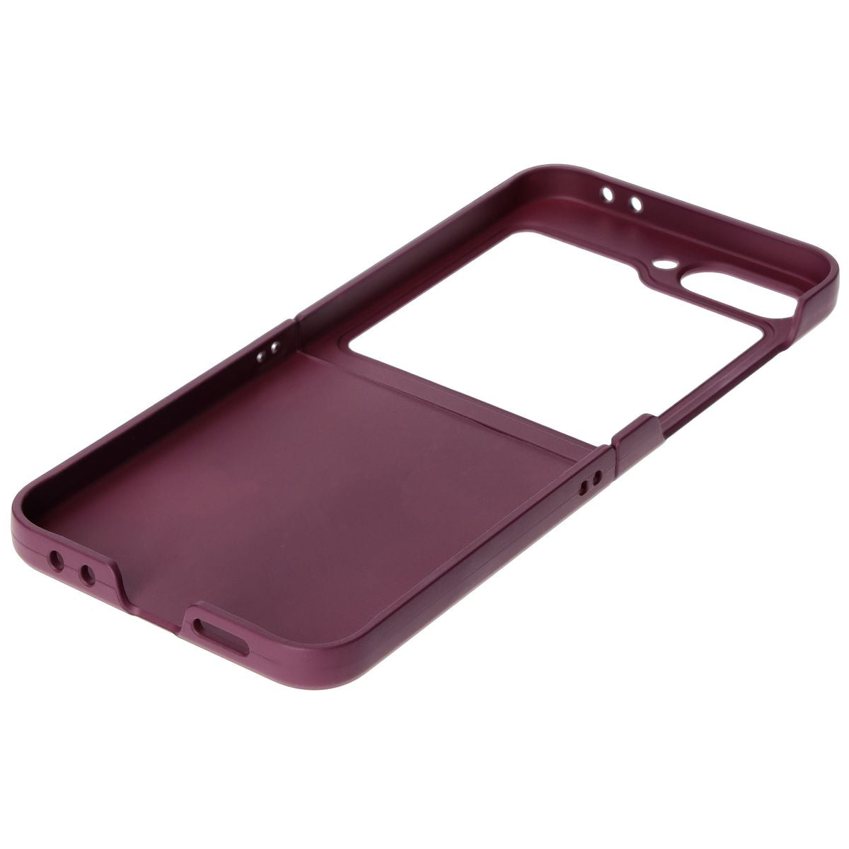 Robuste Handyhülle für Galaxy Z Flip7 FE / Z Flip6, Bizon Case Tur, Burgunderrot