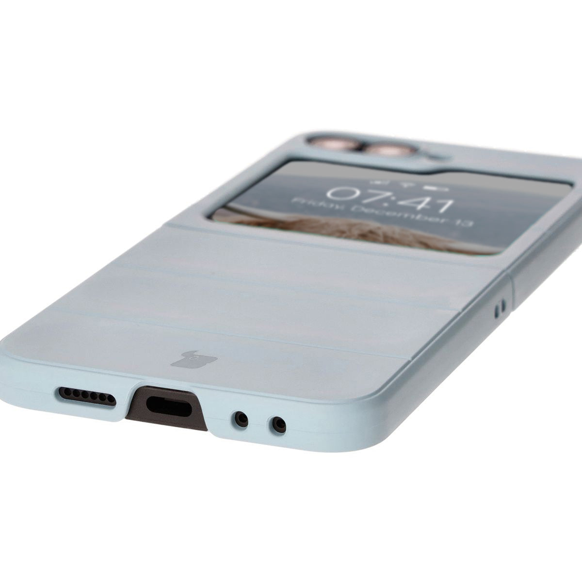 Robuste Handyhülle für Galaxy Z Flip7 FE / Z Flip6, Bizon Case Tur, Hellblau
