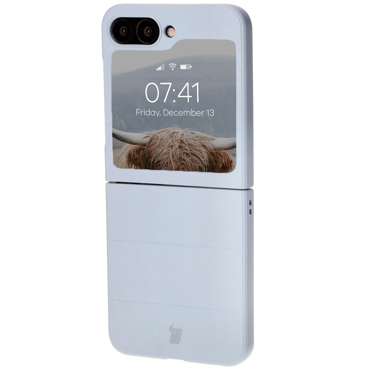 Robuste Handyhülle für Galaxy Z Flip7 FE / Z Flip6, Bizon Case Tur, Hellblau